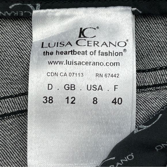 Luisa Cerano⎮Bootcut Jeans⎮Black Stretch⎮Size 8⎮Like-New - Picture 10 of 17